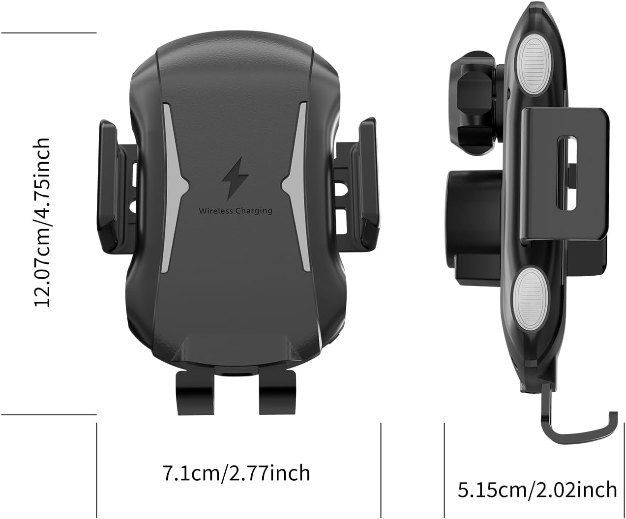 Wireless Car Charger, 15W Auto-Clamping Car Mount Fast Charging Air Vent Car Phone Mount Compatible with iPhone 15/14/13/13 Pro/12 Pro Max/12 pro/12 Series